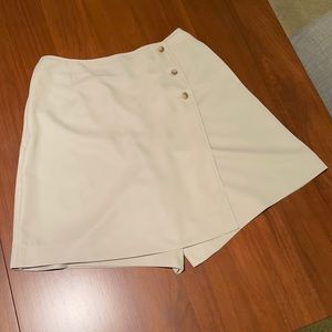 Talbots Cream Skort